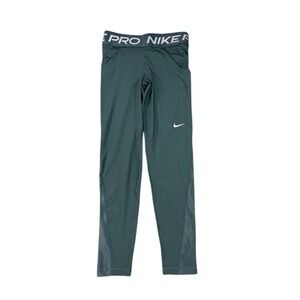 NWT Nike Pro Training‎ Tights Leggings Activewear Womens Dark Green XS